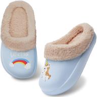 lightweight non-slip boys girls slippers kids house bedroom shoes indoor outdoor garden shoes - size 30 boys' shoes logo