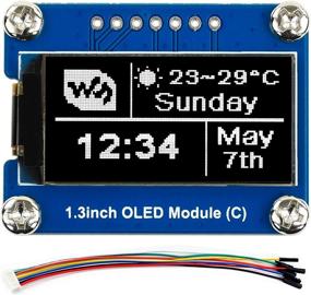 img 4 attached to 📺 Bicool 1.3" OLED-модуль - черно-белый - разрешение 64×128 - встроенный драйвер SH1107 - интерфейс SPI / I2C - совместим с Arduino/Raspberry Pi/STM32