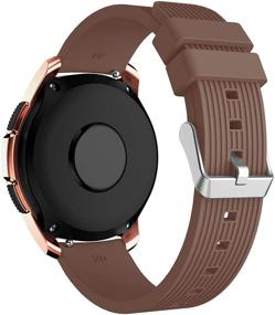 img 2 attached to 📱 ZSZCXD 42mm Silicone Replacement Strap for Samsung Galaxy Watch - Compatible with SM-R810/SM-R815