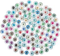 🐉 exquisite collection: ph pandahall 12mm evil eye glass cabochons - 120pcs 30 styles dragon eyes cat owl eye flatback half round dome cabochons - perfect for halloween cameo photo pendant jewelry making logo