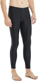 img 2 attached to 🩳 Protective UPF 50+ Men's Surfing Water Leggings: Ubestyle Active Swim Tights for Sun Protection