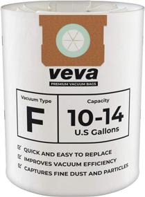img 4 attached to VEVA 15 Pack Premium Vacuum Filter Bags Type F 💼 for Shop Vac 10-14 Gallon Vacuum, Part # SV Shopvac Shop-Vac 90662