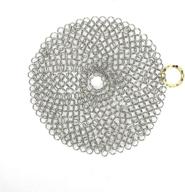 three stainless chainmail scrubber cleaning logo