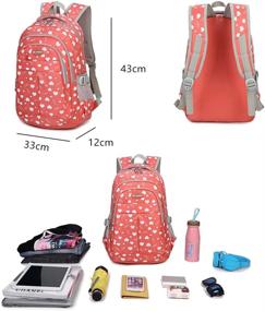 img 3 attached to School Backpack Bookbag Outdoor Daypack Backpacks for Kids' Backpacks