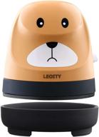 👕 leoity yellow mini heat press machine: portable easy press for t-shirt, shoes, hats - htv vinyl projects made effortless logo
