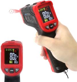 img 4 attached to 🌡️ Matrix MTM-302 Infrared Thermometer: Non-Contact Laser Temperature Gun -58°F to 1256°F (-50°C to 680°C) - Red and Black