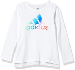 img 4 attached to 👚 Adidas Футболка с коротким рукавом для девочек для детской одежды