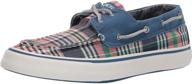 👞 classic sperry bahama sneaker black plaid men's shoes: stylish and versatile fashion sneakers logo