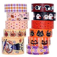 🎃 veylin halloween washi tape set - 11 rolls skeleton ghost decorative masking tape for diy crafts - enhanced seo logo