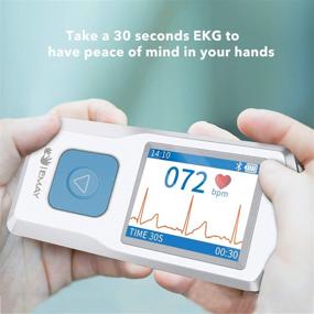img 2 attached to 💓 EMAY Portable ECG Monitor: Wireless Heart Rate & Rhythm Tracking for iPhone, Android, Mac & Windows