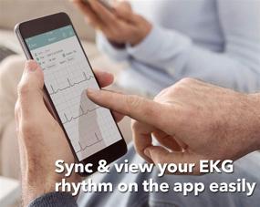 img 1 attached to 💓 EMAY Portable ECG Monitor: Wireless Heart Rate & Rhythm Tracking for iPhone, Android, Mac & Windows
