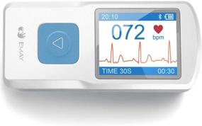 img 4 attached to 💓 EMAY Portable ECG Monitor: Wireless Heart Rate & Rhythm Tracking for iPhone, Android, Mac & Windows