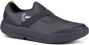 img 4 attached to Comfortable Recovery Shoes for Men: OOFOS Mens Fibre Slip-Ons