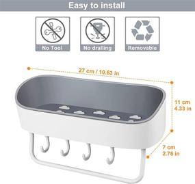 img 3 attached to Organizer Installation NO Drilling Removable Waterproof