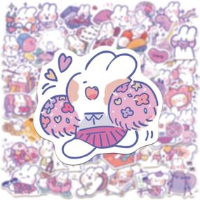 img 2 attached to 🐰 Adorable Kawaii Rabbit Stickers: Waterproof, Aesthetic Vinyl Decals for Hydroflasks, Laptops, and More!
