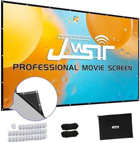 img 4 attached to Enhance Your Home Theater Experience with our Premium 150 inch 16:9 HD Portable Projector Screen