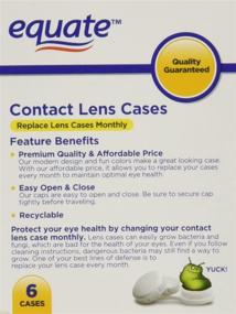 img 1 attached to Equate Contact Lens Cases 6-Pack: Convenient and Economical Storage Solution for Contact Lens Wearers