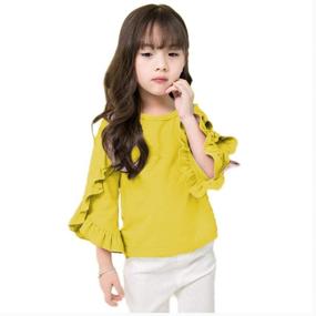 img 2 attached to 👸 Girls' Clothing: Colorful Childhood Little Princess Blouses