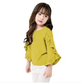 img 1 attached to 👸 Girls' Clothing: Colorful Childhood Little Princess Blouses