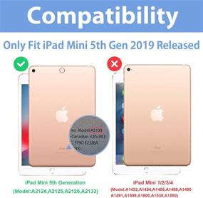 img 3 attached to 📱 ProCase iPad Mini 5 Case - Slim Stand Protective Cover for 2019 Apple iPad Mini 5 7.9 Inch, Rosegold