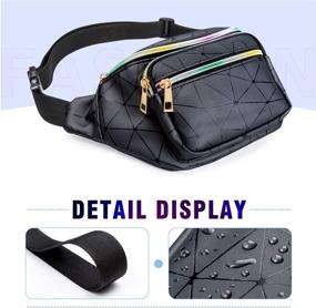 img 2 attached to 👝 JECIMER Fanny Packs for Women & Men: Fashionable and Practical Waist Bag with 5 Pouches