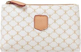 img 1 attached to Violett Handbags Cosmetic Pouch S745 Off White