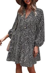 img 4 attached to TEMOFON Womens Leopard Printed Dresses Women's Clothing and Dresses