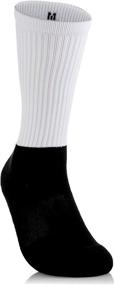 img 4 attached to Sublimation Print Ready Silky Socks - 12 Pack of Blank Athletic Socks