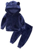 👕 mygbcpjs little outfits: premium hooded pullover boys' clothing sets logo