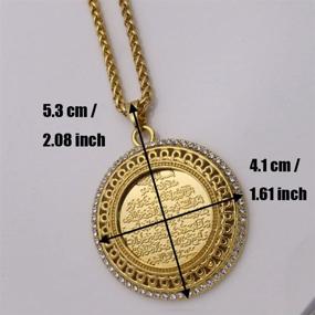 img 3 attached to ZKDC Quran Ayatul Kursi Islamic Muslim Allah 60 cm Chain Necklace: A Divine Symbol of Faith