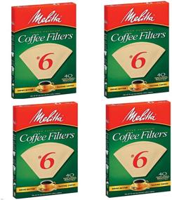 img 2 attached to ☕ Melitta FBA USA Inc 626412#6 Natural Brown Cone Coffee Filters, 40-Count (Pack of 4)