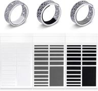 🔧 invisible ring size adjuster - 228 pieces on 12 sheets - jewelry guard sizer tightener spacer - prevent ring loosening/slipping off - fits any rings logo