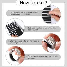 img 2 attached to 🔧 Invisible Ring Size Adjuster - 228 Pieces on 12 Sheets - Jewelry Guard Sizer Tightener Spacer - Prevent Ring Loosening/Slipping Off - Fits Any Rings