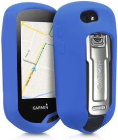 img 4 attached to 🔵 Protective Silicone Cover - Blue - Compatible with Garmin Oregon 700 / 750t / 600/650 - GPS Handset Navigation System - kwmobile Case