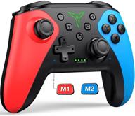 🎮 nintendo switch/lite/oled wireless controller with mouse-like touch back buttons, enhanced switch pro controller with wake-up, programmable features, turbo function logo