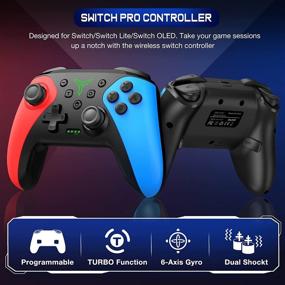 img 3 attached to 🎮 Nintendo Switch/Lite/OLED Wireless Controller with Mouse-Like Touch Back Buttons, Enhanced Switch Pro Controller with Wake-Up, Programmable Features, Turbo Function