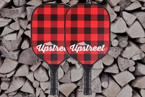 img 2 attached to Upstreet Plaid Graphite Pickleball Paddle with PP Honeycomb Composite Core and Neoprene Racket Cover