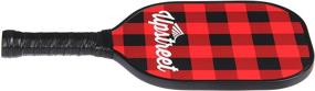 img 3 attached to Upstreet Plaid Graphite Pickleball Paddle with PP Honeycomb Composite Core and Neoprene Racket Cover