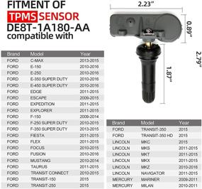 img 1 attached to 🔧 NEWHOW DE8T-1A180-AA 9L3Z-1A189-A 315MHz TPMS Sensor Set of 4 – Programmed Tire Pressure Monitoring Systems (TPMS) Replacement