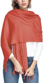 img 4 attached to 🧣 Scarves & Wraps: Women's Extra Large Thick Cashmere Shawl - Must-Have Accessory