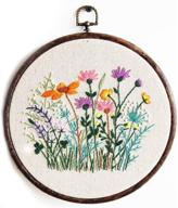 🧵 maydear stamped embroidery kit for beginners - complete cross stitch starter set with pattern, hoop, color threads, and scissors - herborist4 logo