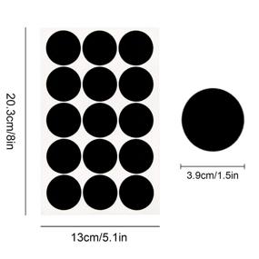 img 3 attached to Iceyyyy 100+ Pieces Black Adhesive Felt Circles, Premium Self-Adhesive Felt Stickers (1.5 Inch) for Halloween DIY Projects and Craft Finishing