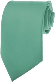 img 4 attached to 👔 Men's Accessories: Kelly Green Satin Necktie for Stylish Ties, Cummerbunds & Pocket Squares