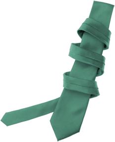 img 2 attached to 👔 Men's Accessories: Kelly Green Satin Necktie for Stylish Ties, Cummerbunds & Pocket Squares