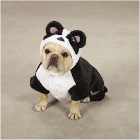 img 1 attached to 🐼 Panda Pup Dog Costume, Small, Black by Casual Canine