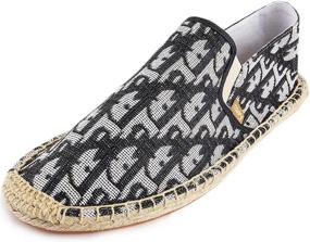 img 4 attached to Kentti Classic Espadrilles Black 8 8 5 Men's Shoes in Loafers & Slip-Ons