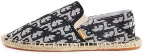 img 3 attached to Kentti Classic Espadrilles Black 8 8 5 Men's Shoes in Loafers & Slip-Ons