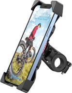 🚲 visnfa bike phone mount - anti-shake & stable cradle clamp | 360° rotation bike phone holder for iphone, android, gps & more | fits devices from 3.5 to 6.5 inches | essential bike accessories logo