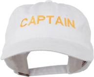 e4hats com captain embroidered profile washed logo