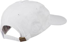 img 1 attached to E4Hats Com Captain Embroidered Profile Washed